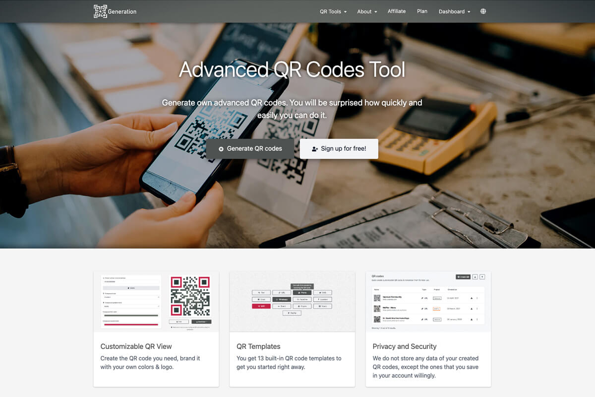 QR Generation - SAAS Platform